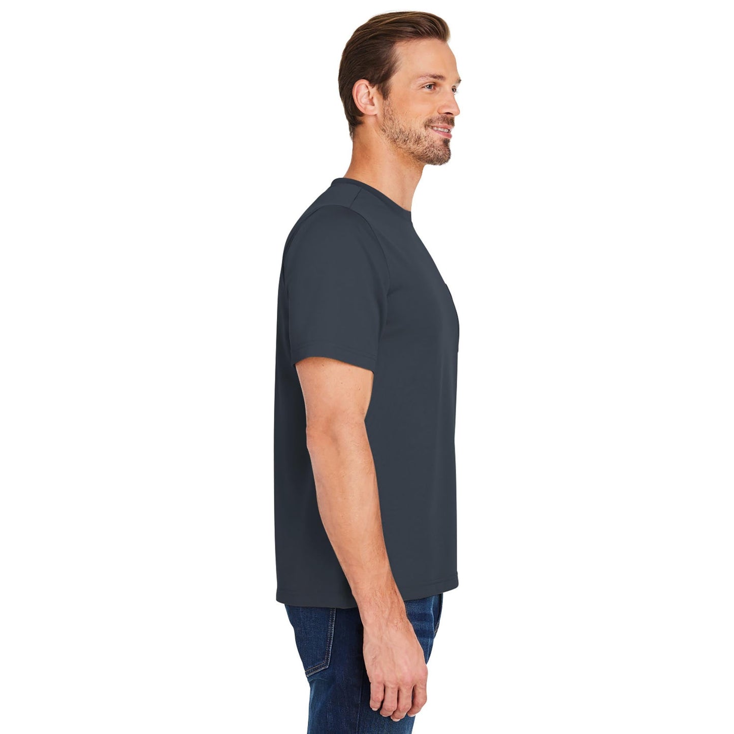 Black Workwear T-Shirt - Harriton - Moisture-Wicking