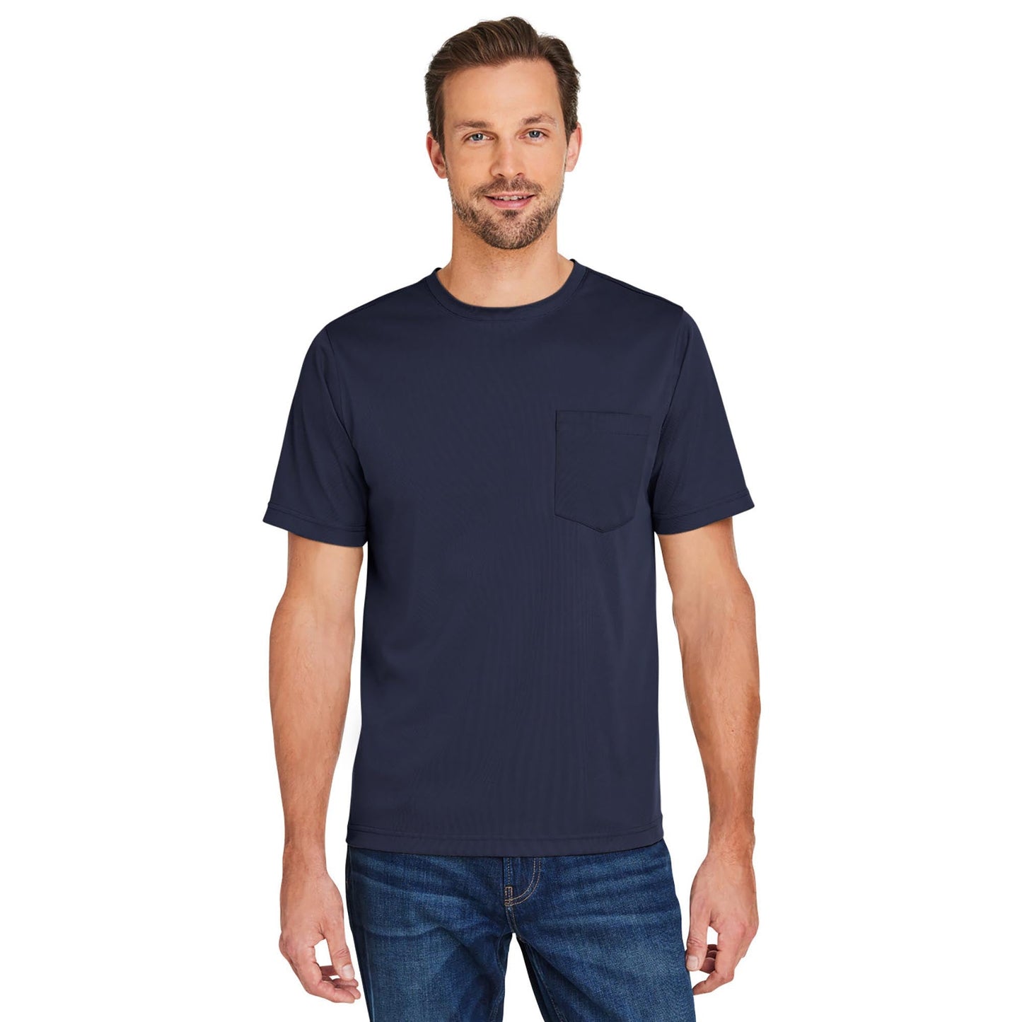 Black Workwear T-Shirt - Harriton - Moisture-Wicking
