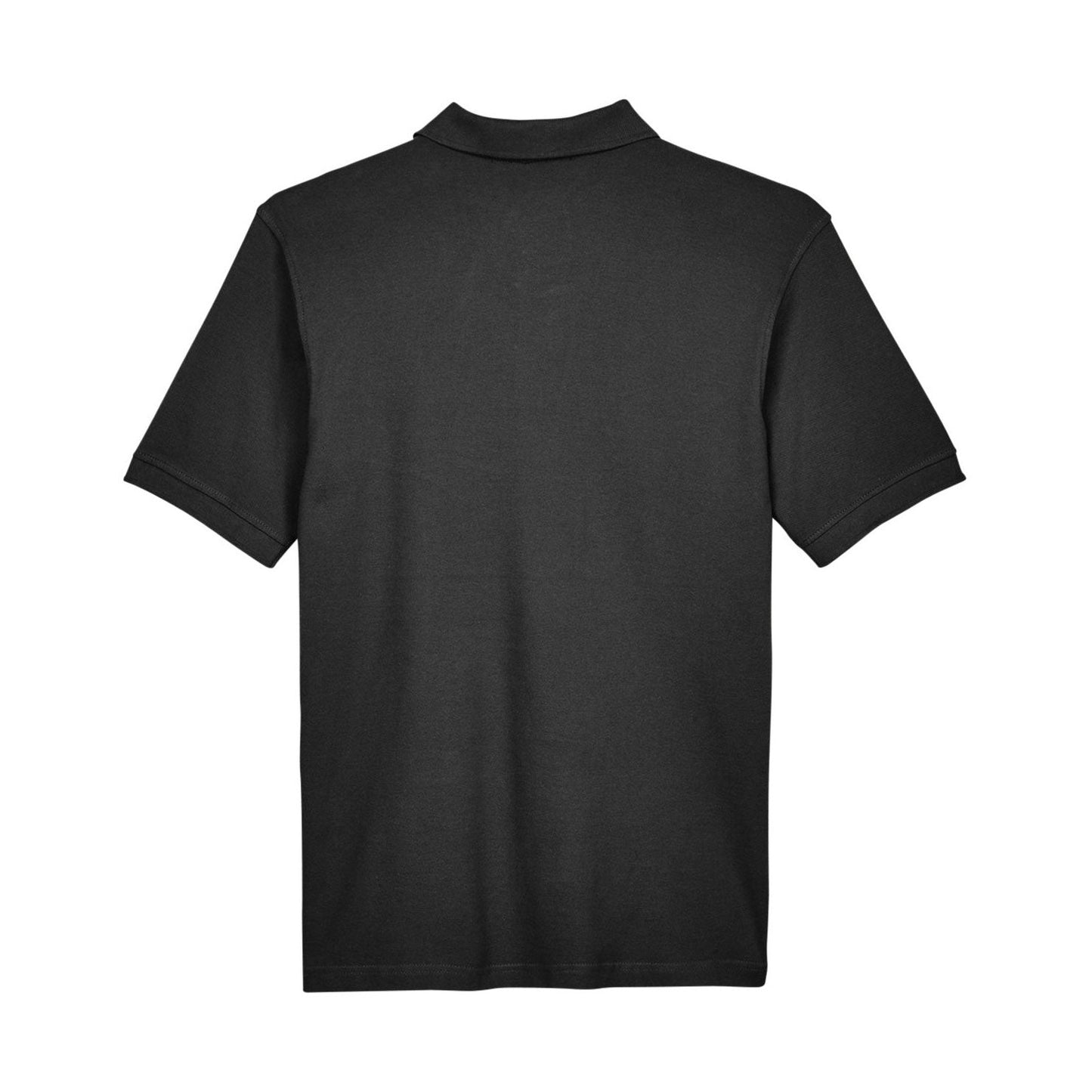 Black Polo Shirt - Harriton - Ringspun Cotton Pique