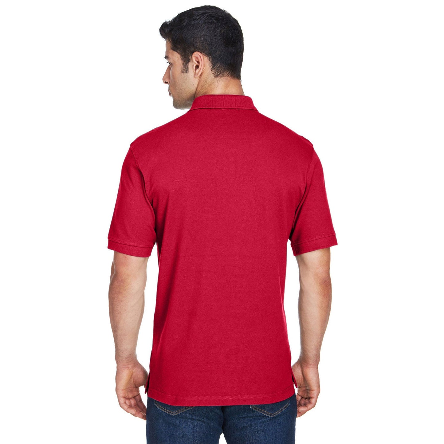 Black Polo Shirt - Harriton - Ringspun Cotton Pique