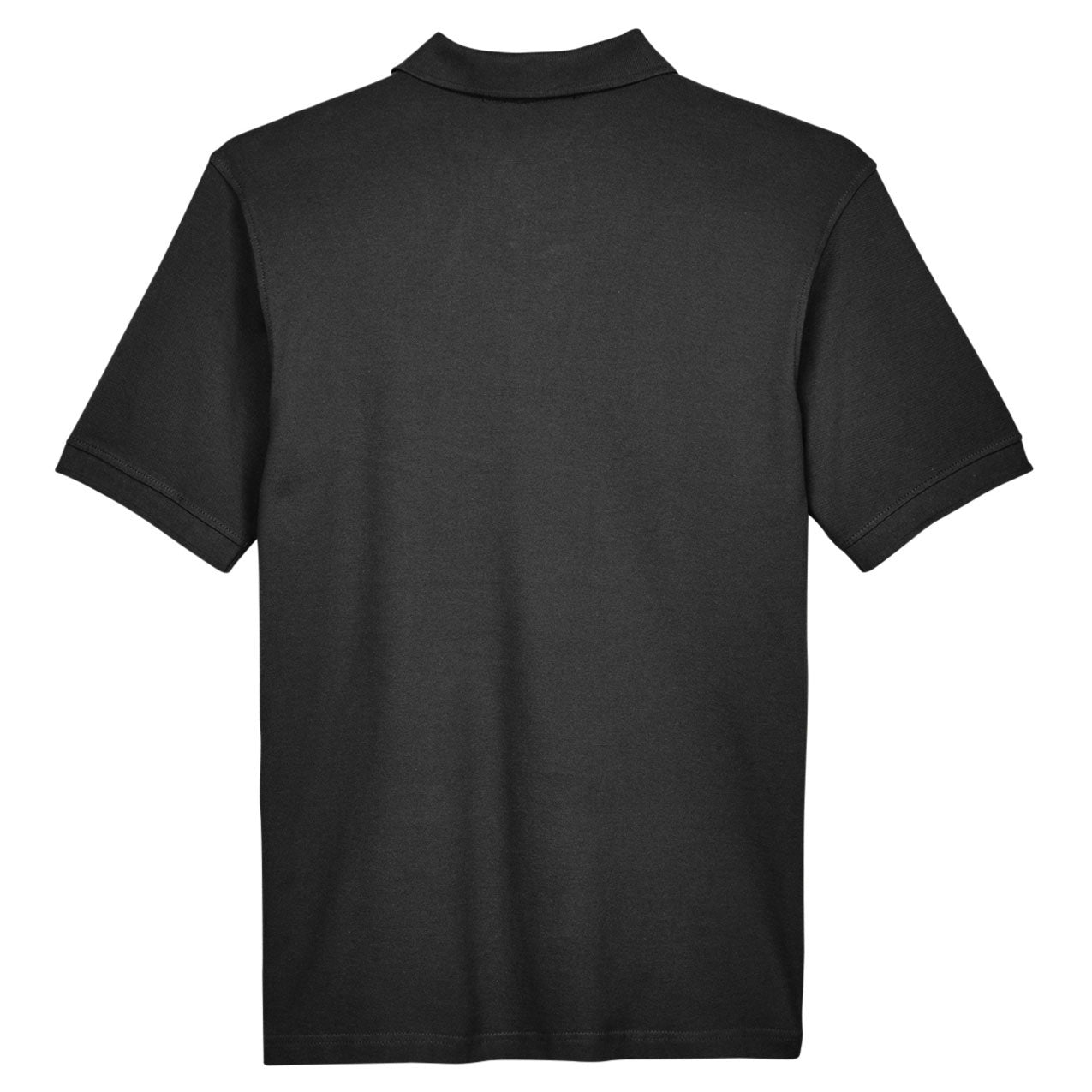 Black Polo Shirt - Harriton - Ringspun Cotton Pique