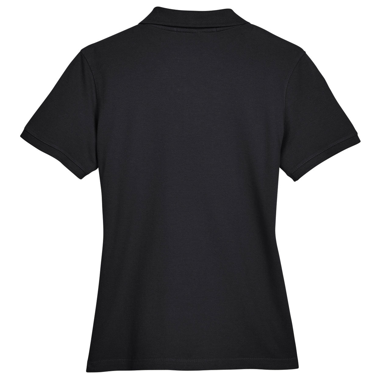 Black Polo Shirts - Harriton - Ringspun Cotton Pique