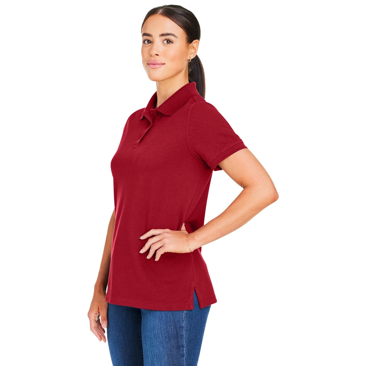 Black Polo Shirts - Harriton - Snag Resistant Cotton