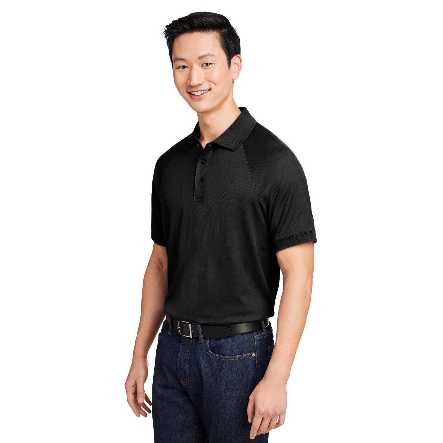 Black Polo Shirts - Harriton - Snag Resistant Design
