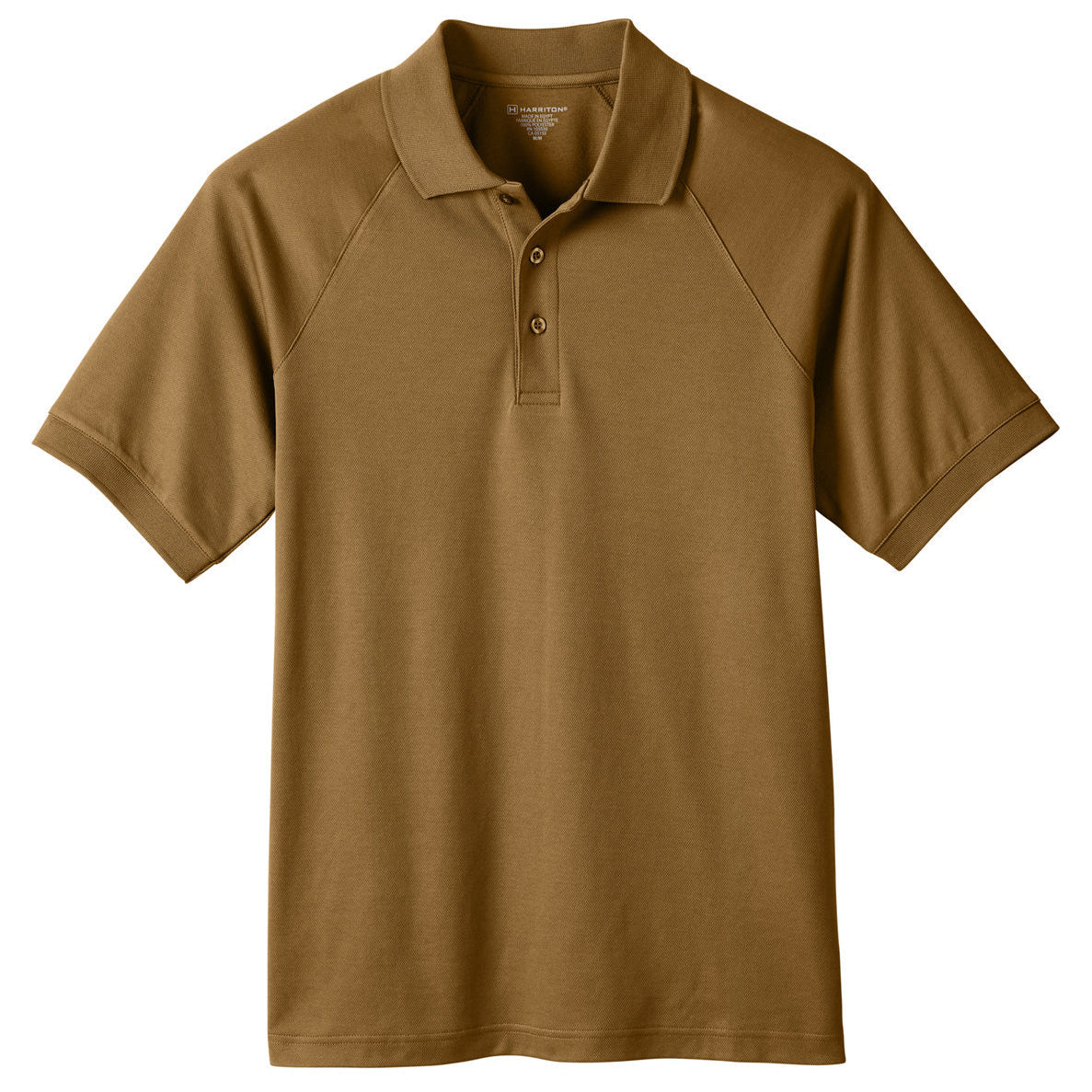 Black Polo Shirts - Harriton - Snag Resistant Design