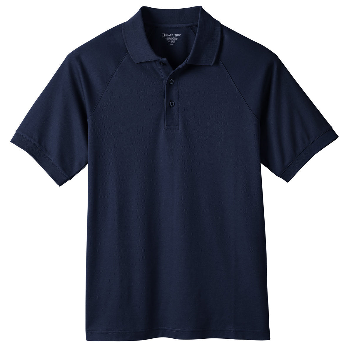 Black Polo Shirts - Harriton - Snag Resistant Design