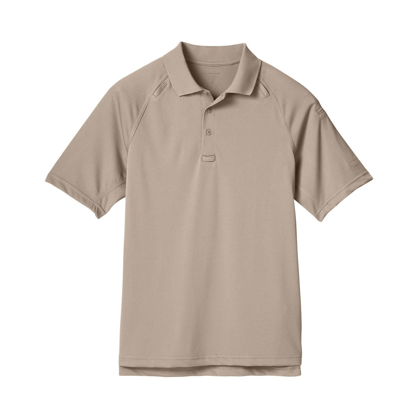 Black Tactical Polo Shirt - Harriton - Moisture-Wicking