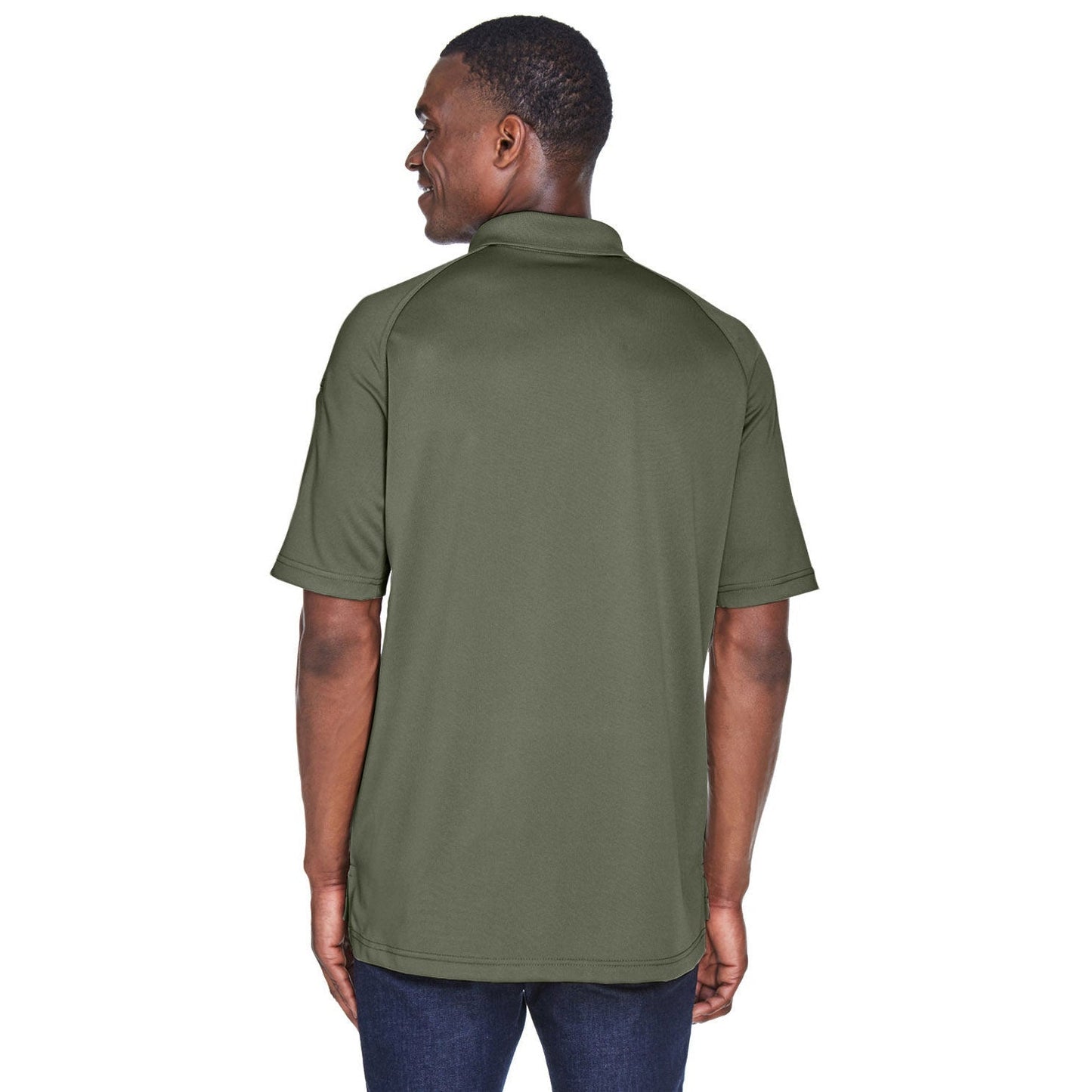 Black Tactical Polo Shirt - Harriton - Moisture-Wicking