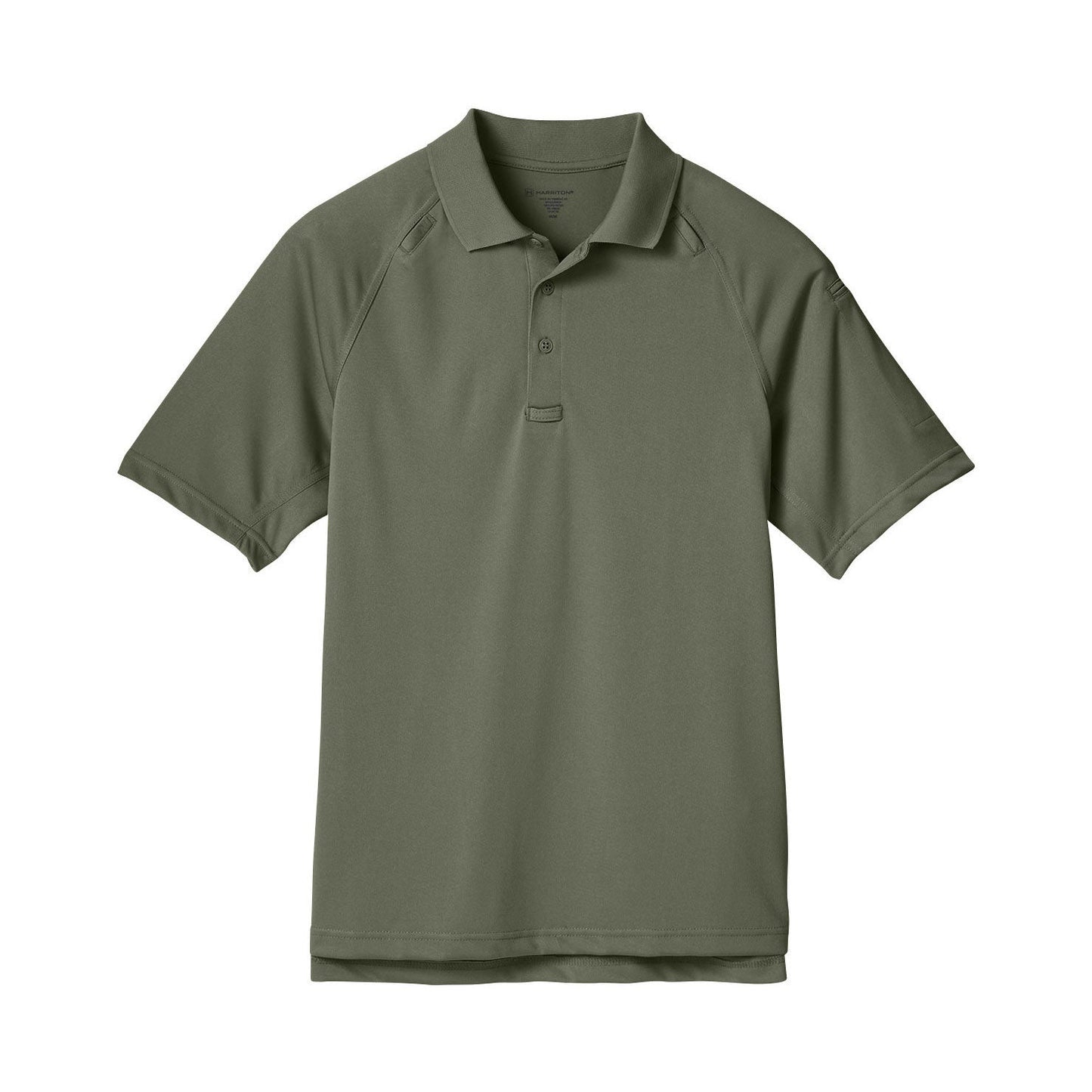 Black Tactical Polo Shirt - Harriton - Moisture-Wicking
