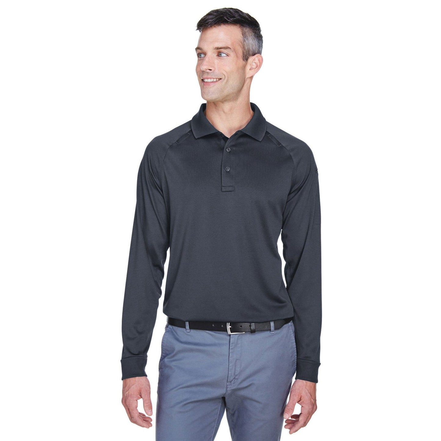 Black Polo Shirts - Harriton - Snag Protection Plus