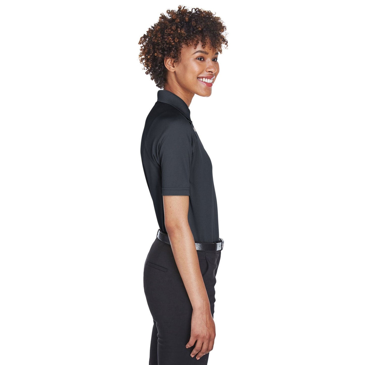 Black Polo Shirts - Harriton - Snag Protection Plus