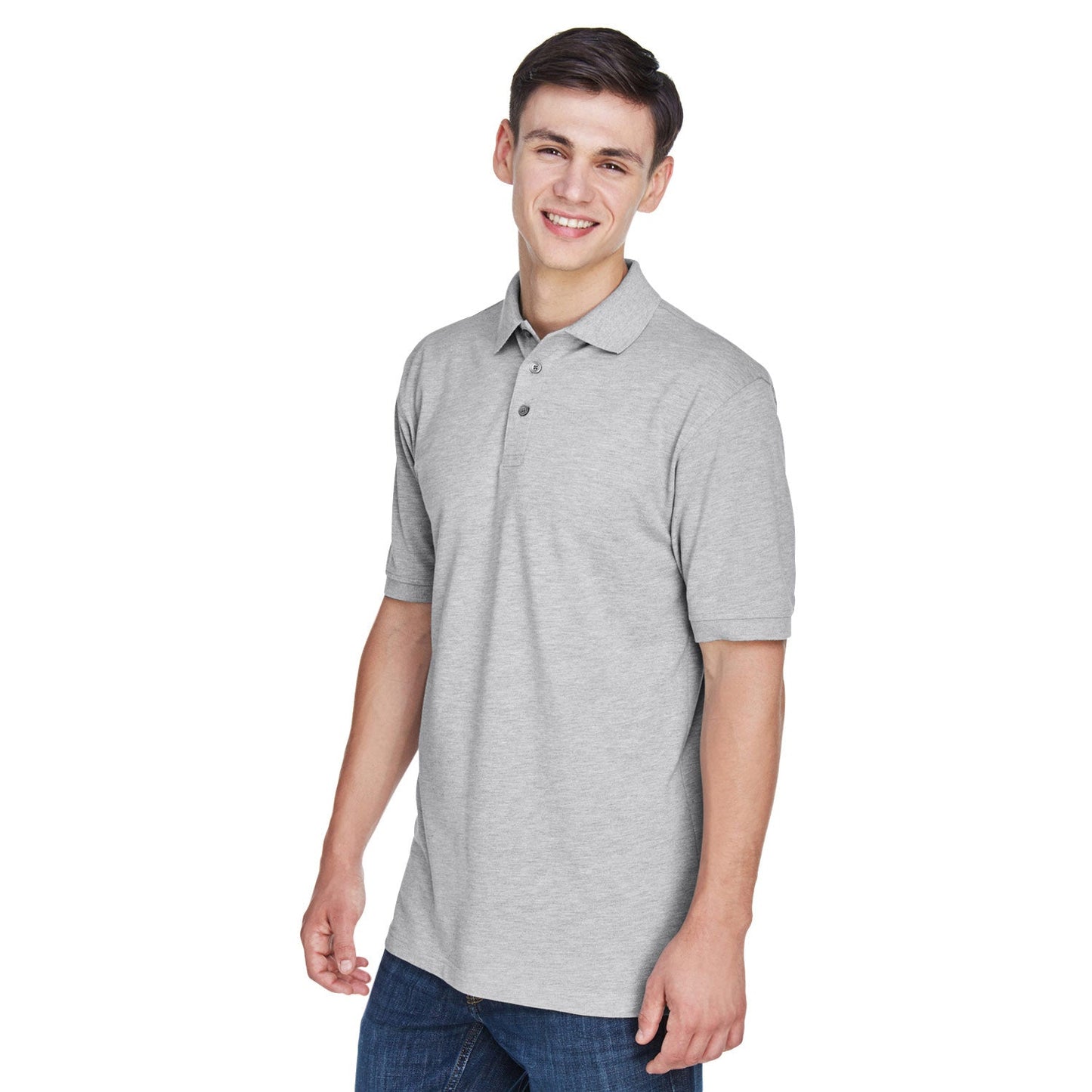 Black Polo Shirt - Harriton - Easy Blend Fabric