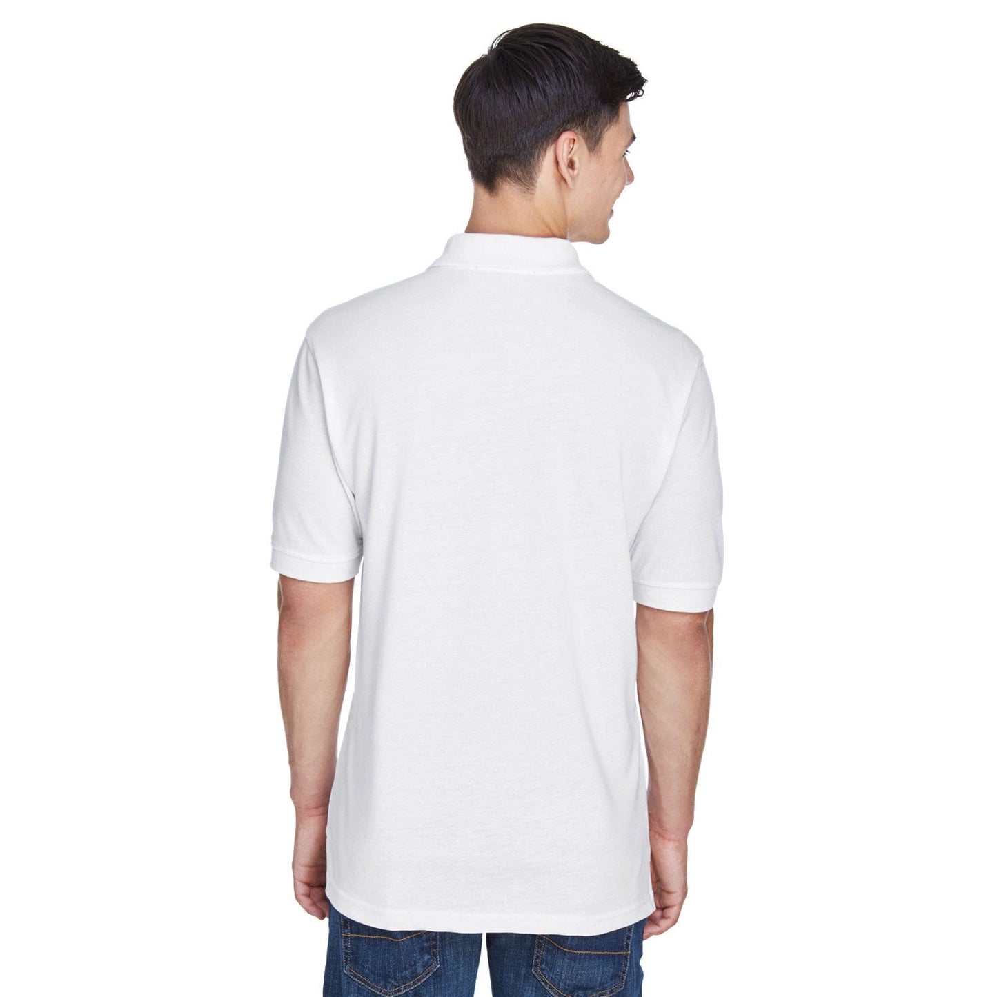 Black Polo Shirt - Harriton - Easy Blend Fabric