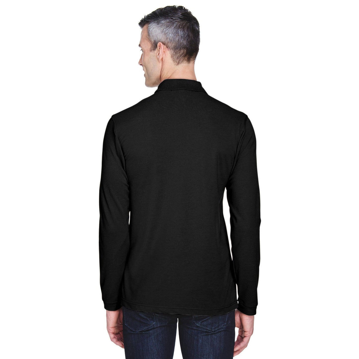 Black Polo Shirt - Harriton - Easy Blend Comfort