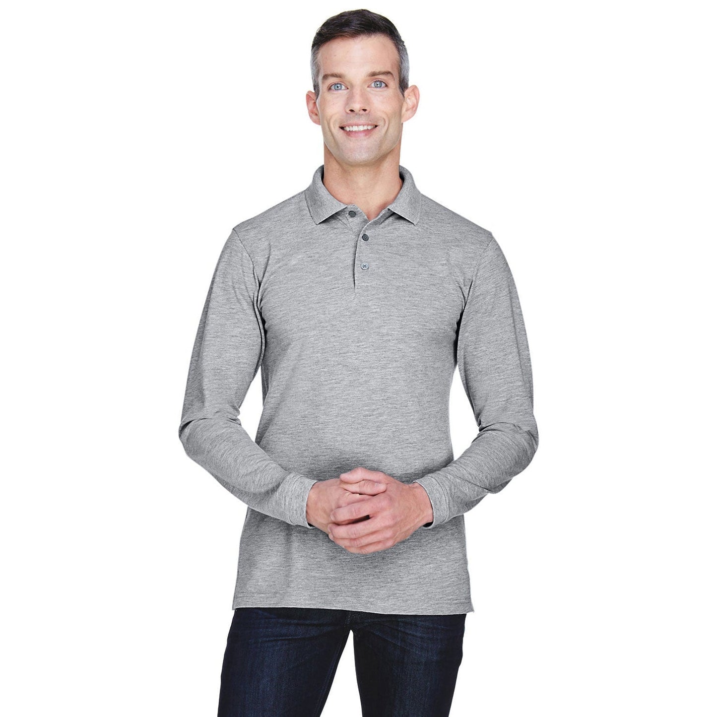 Black Polo Shirt - Harriton - Easy Blend Comfort