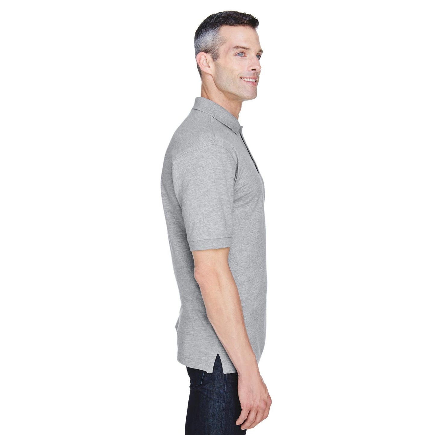 Black Polo Shirt - Harriton - Easy Blend Fabric