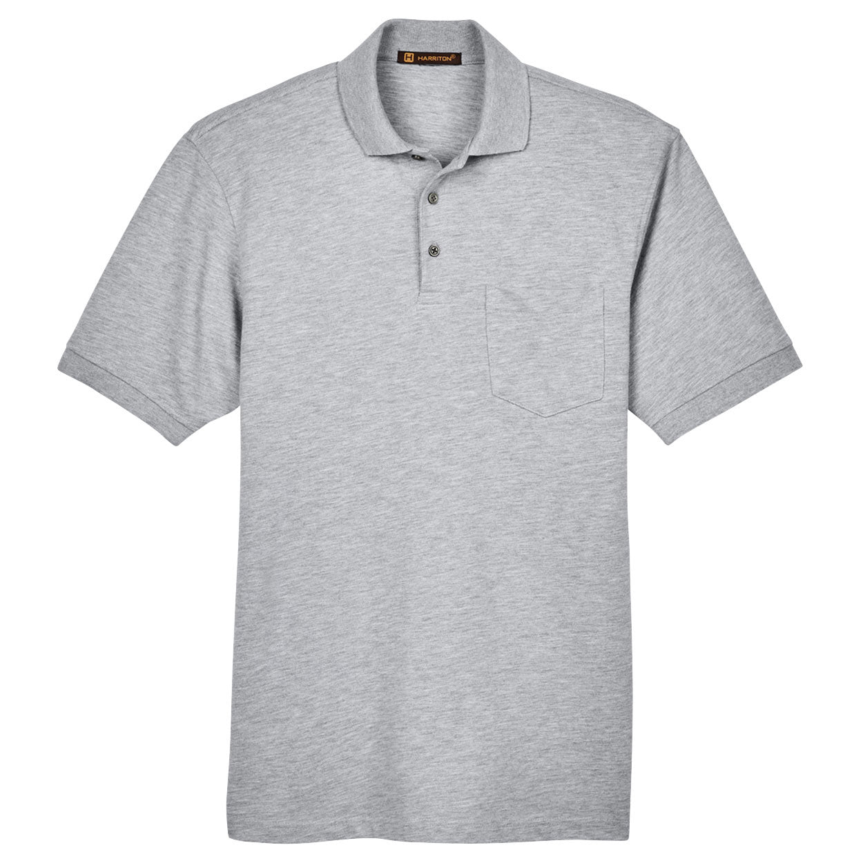 Black Polo Shirt - Harriton - Easy Blend Fabric