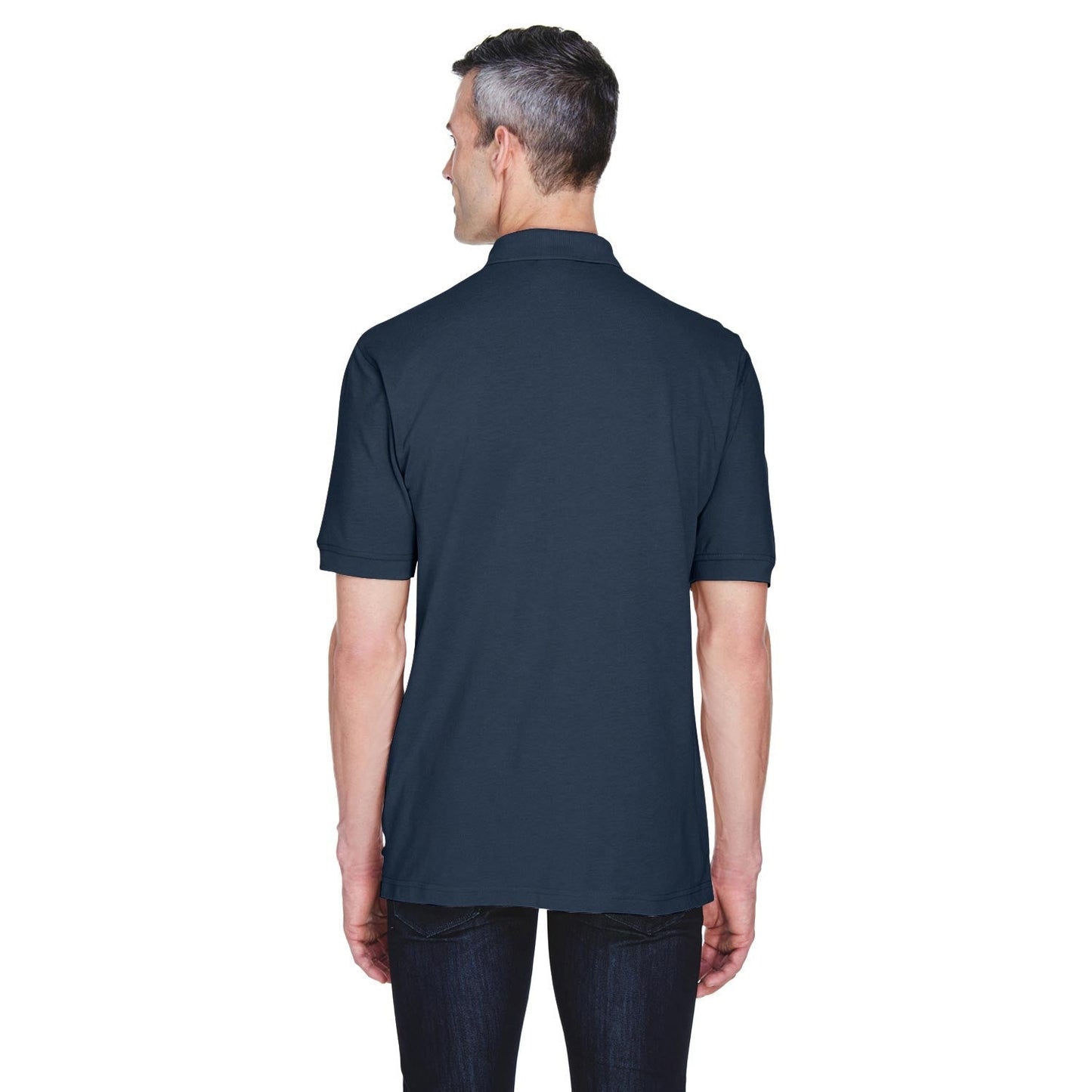 Black Polo Shirt - Harriton - Easy Blend Fabric