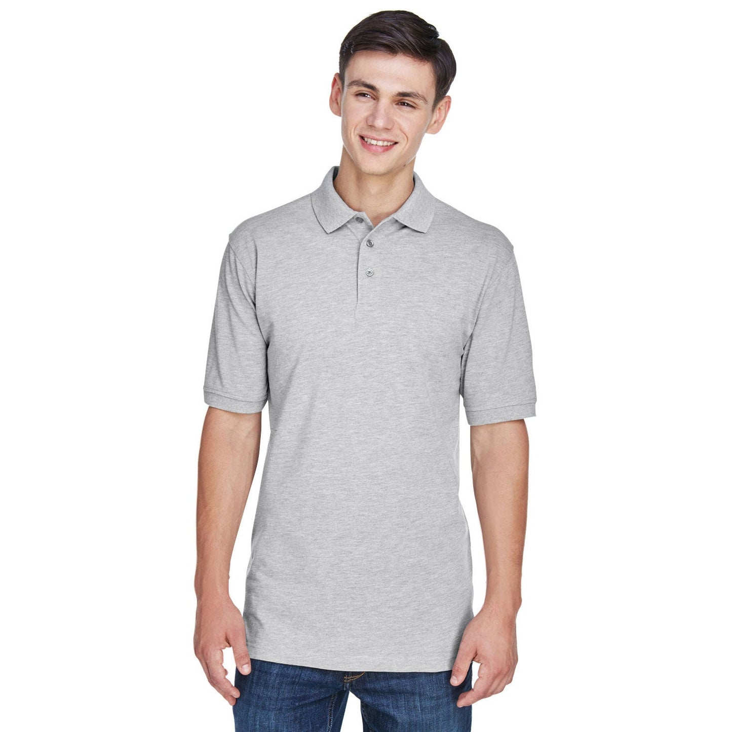 Black Polo Shirt - Harriton - Easy Blend Fabric