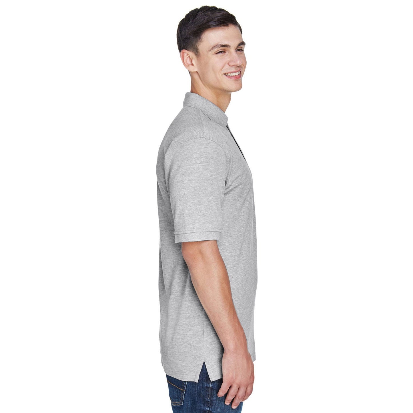 Black Polo Shirt - Harriton - Easy Blend Fabric