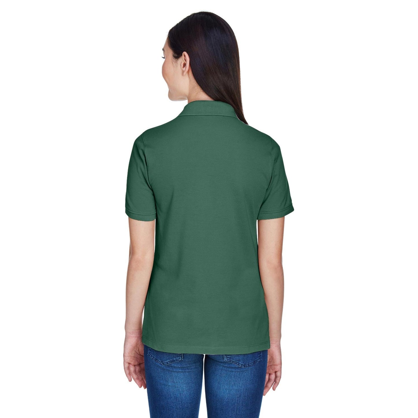Black Polo Shirts - Harriton - Easy Blend Comfort