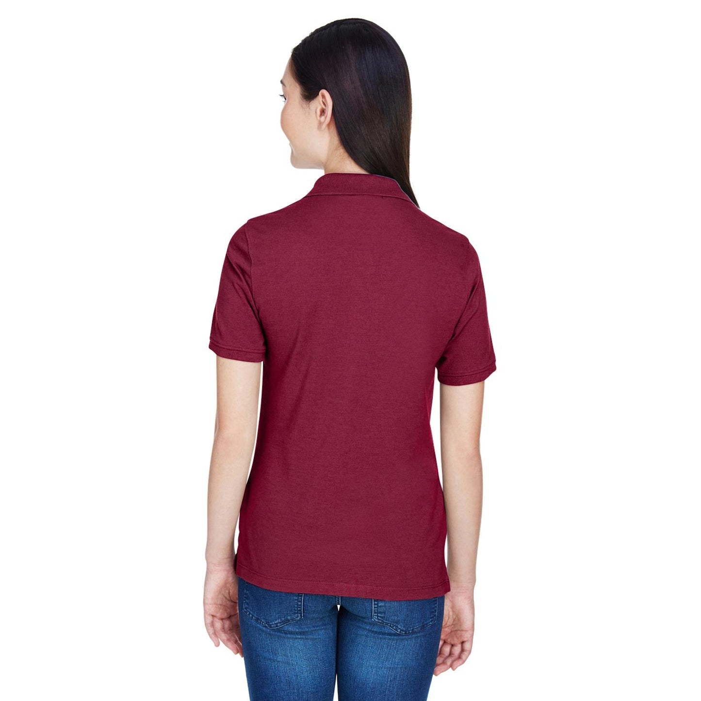 Black Polo Shirts - Harriton - Easy Blend Comfort