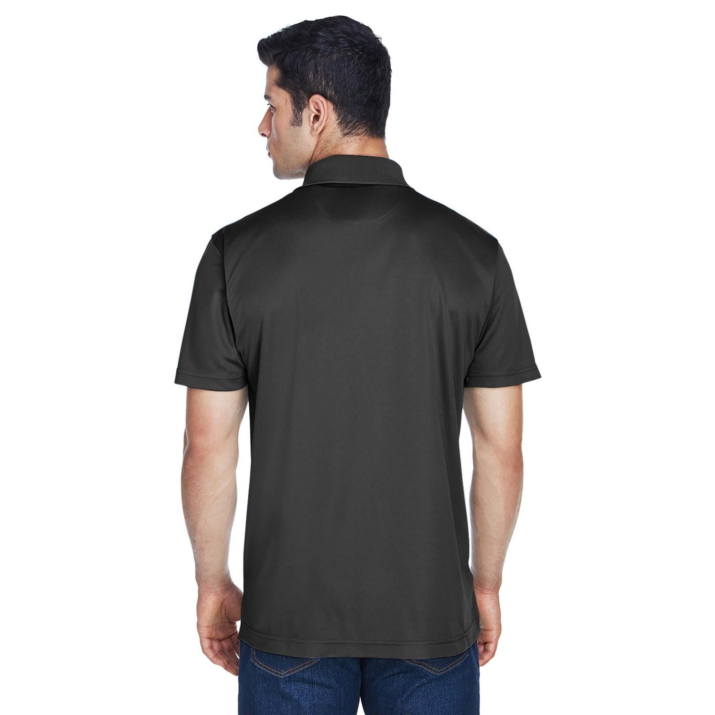 Black Polo Shirts - Harriton - Breathable Polyester