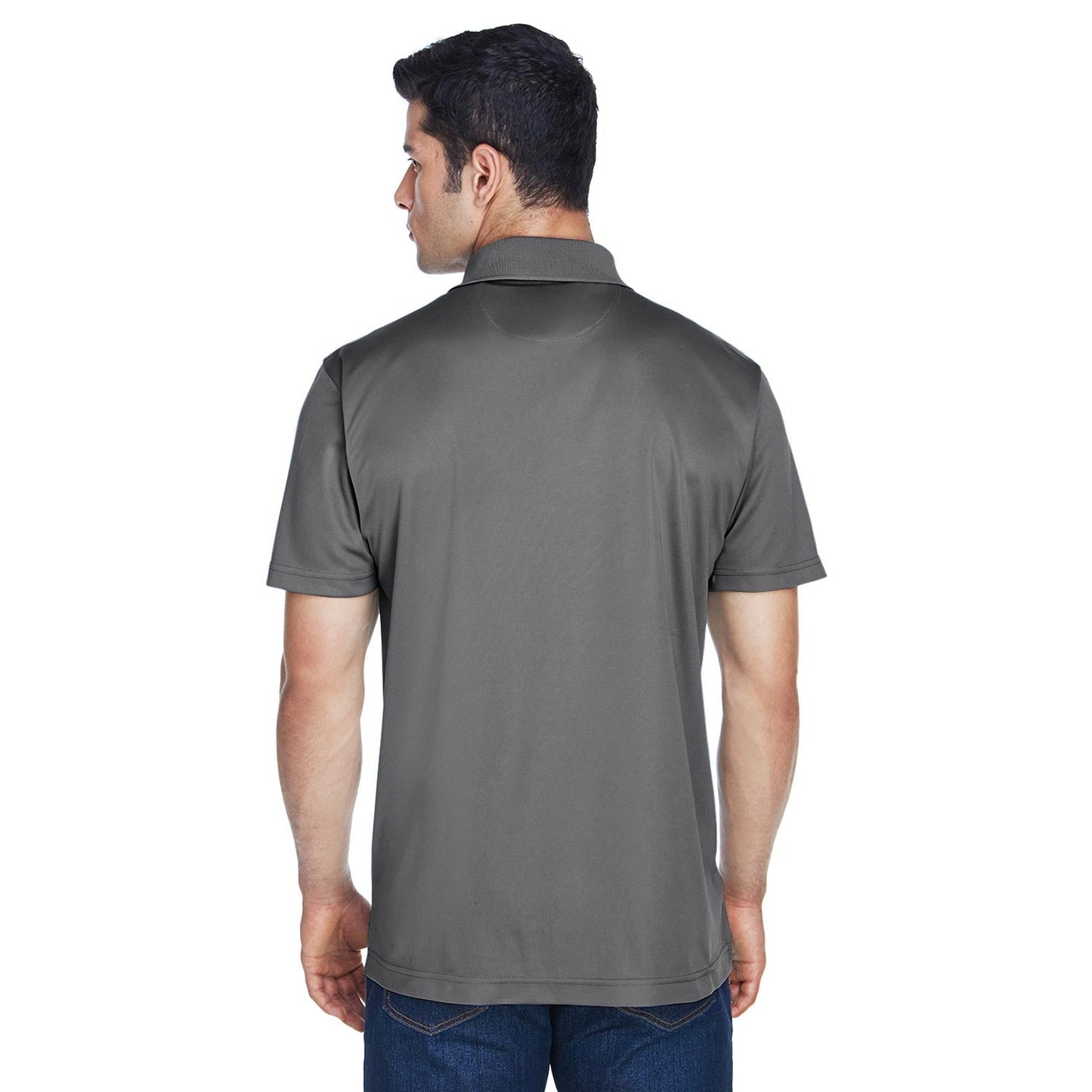 Black Polo Shirts - Harriton - Breathable Polyester