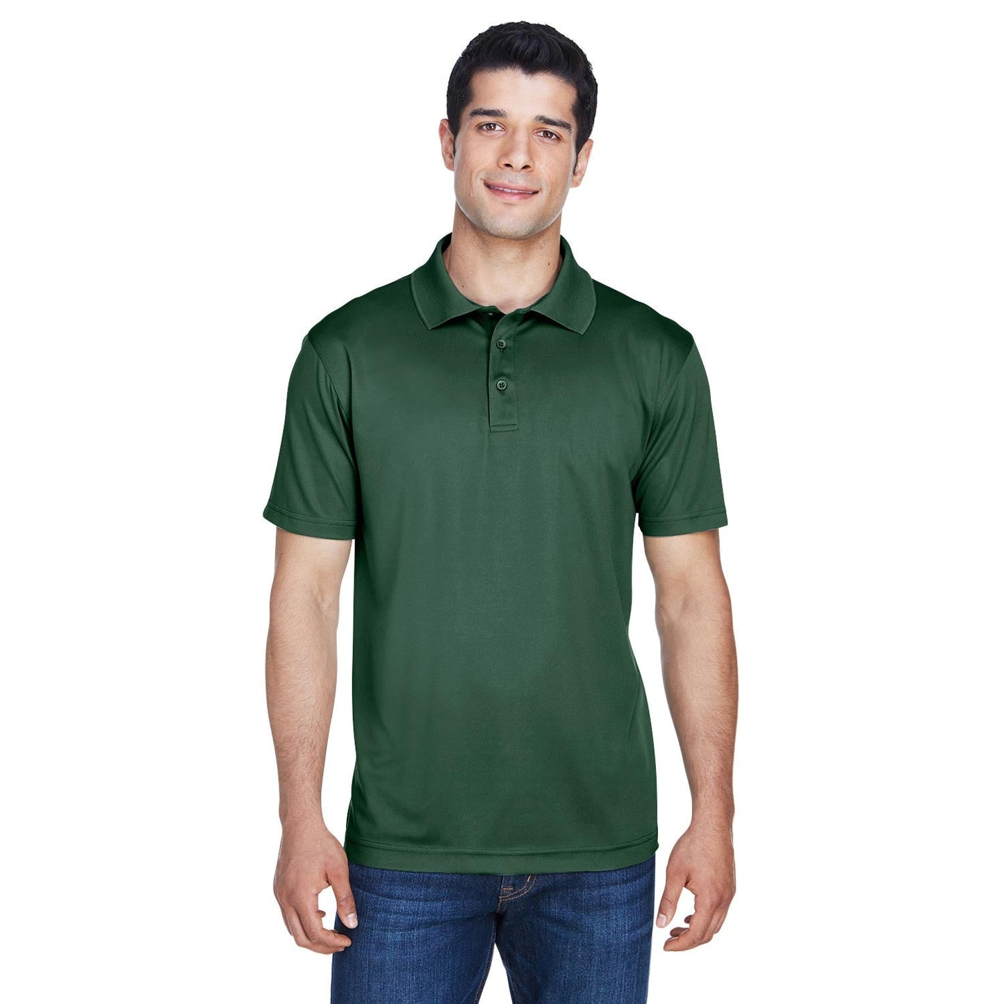 Black Polo Shirts - Harriton - Breathable Polyester
