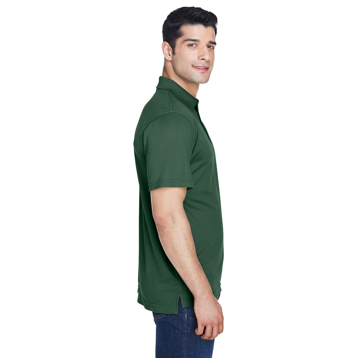 Black Polo Shirts - Harriton - Breathable Polyester