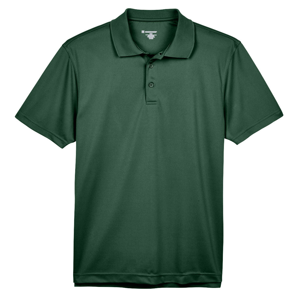 Black Polo Shirts - Harriton - Breathable Polyester