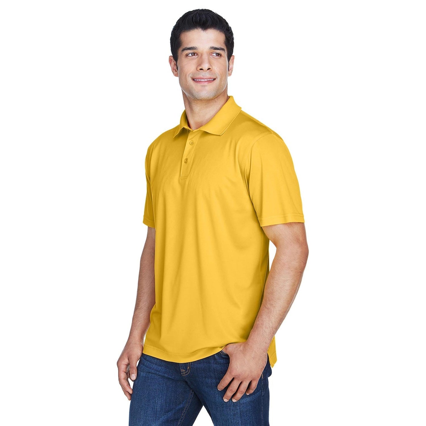 Black Polo Shirts - Harriton - Breathable Polyester