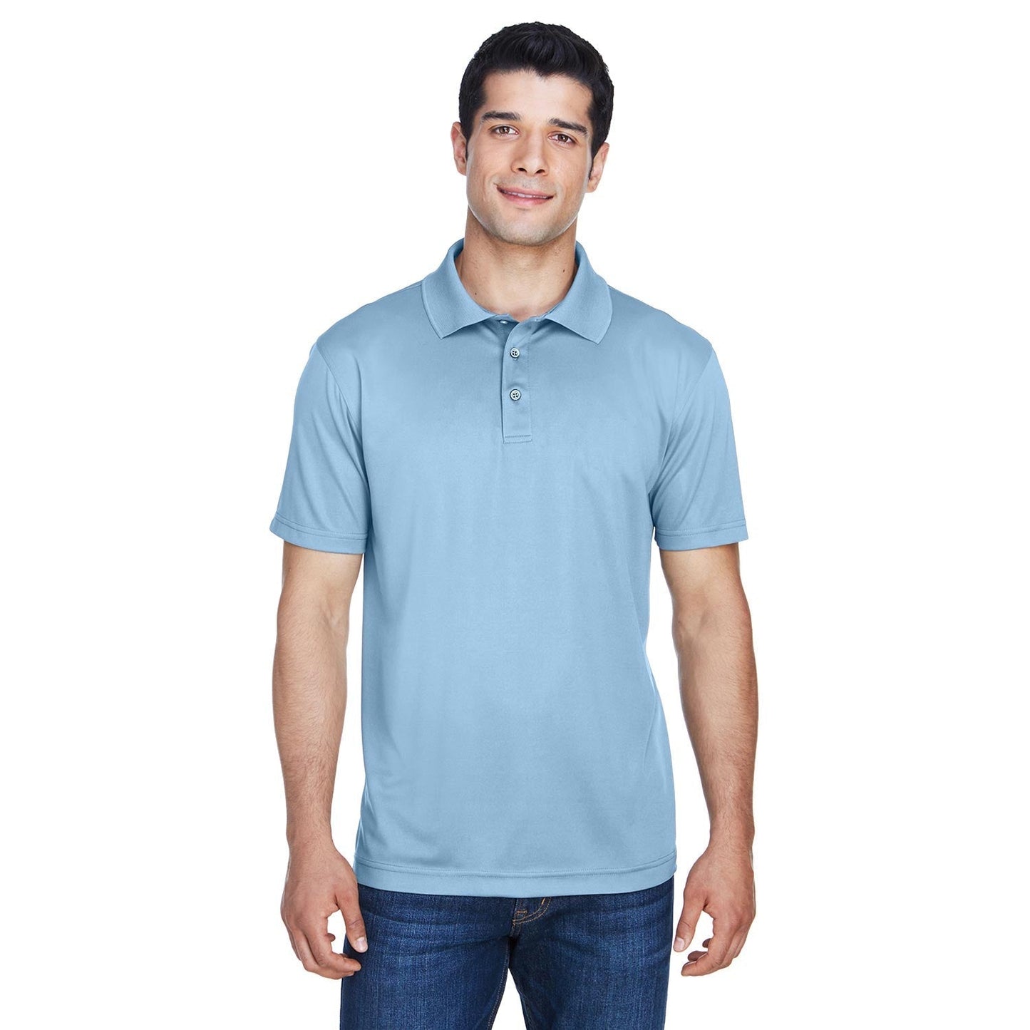 Black Polo Shirts - Harriton - Breathable Polyester