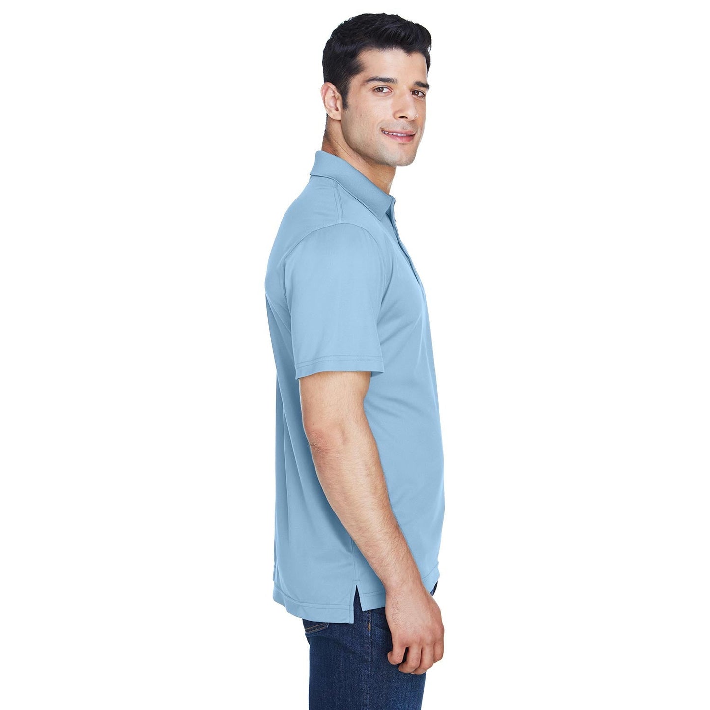 Black Polo Shirts - Harriton - Breathable Polyester