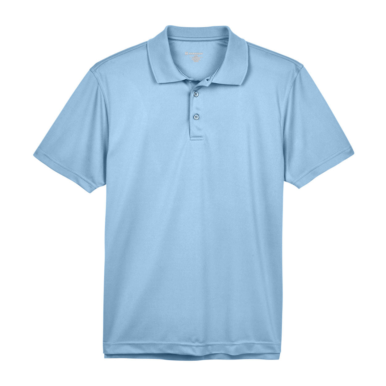 Black Polo Shirts - Harriton - Breathable Polyester