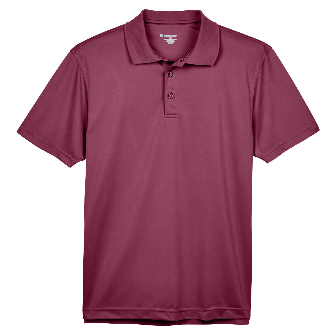 Black Polo Shirts - Harriton - Breathable Polyester