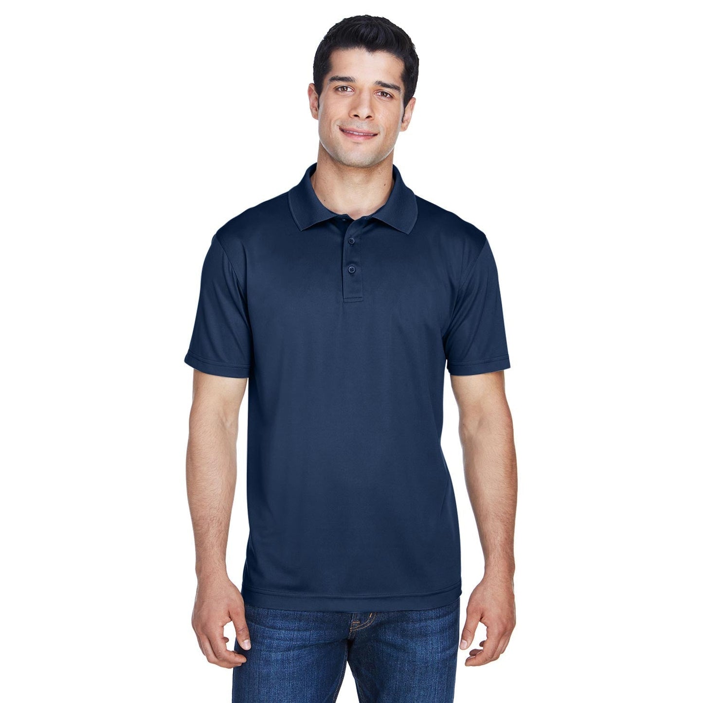 Black Polo Shirts - Harriton - Breathable Polyester