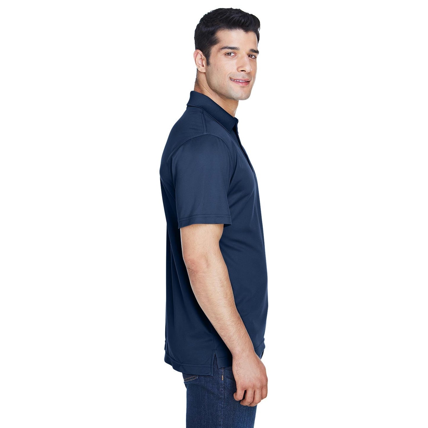 Black Polo Shirts - Harriton - Breathable Polyester