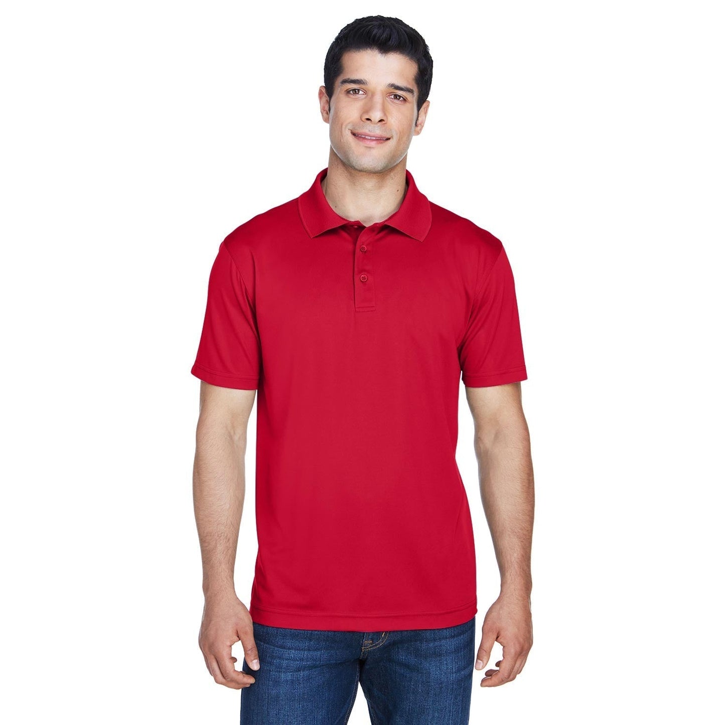 Black Polo Shirts - Harriton - Breathable Polyester