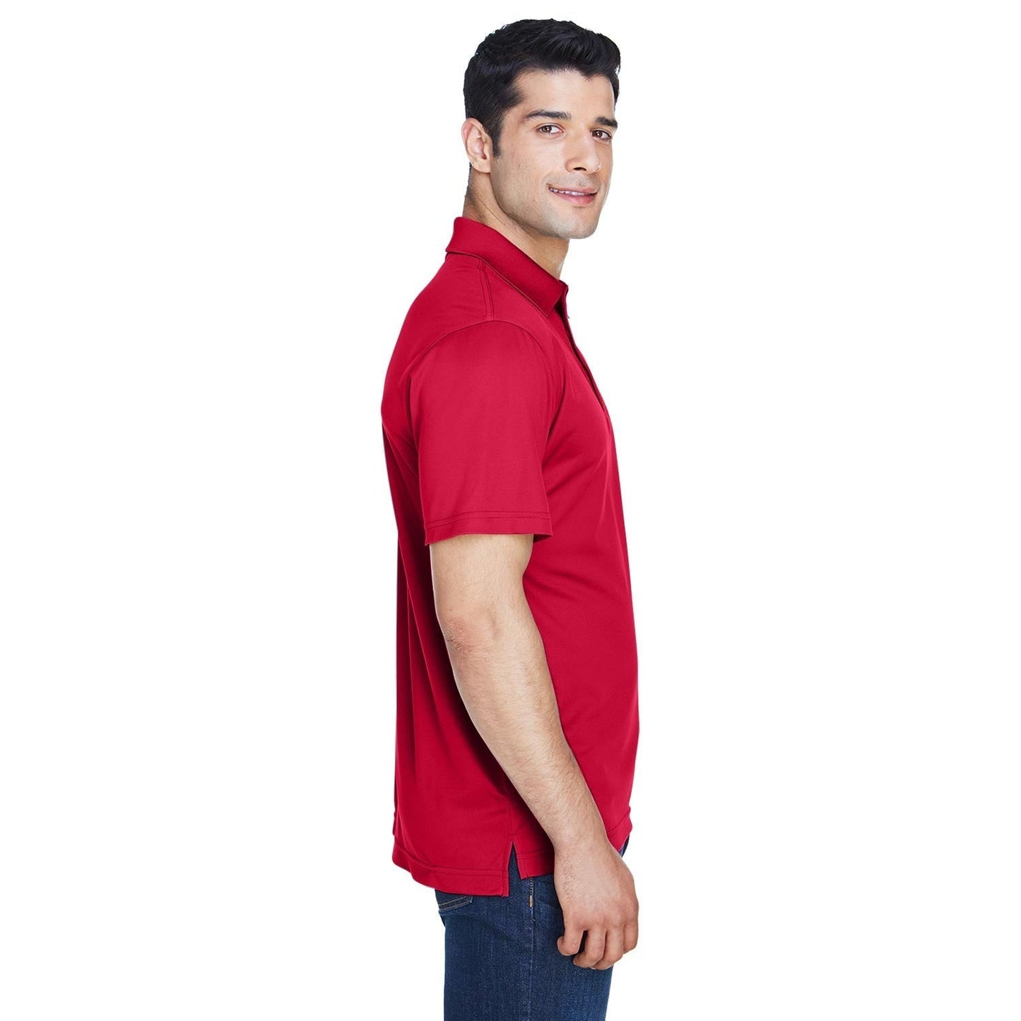 Black Polo Shirts - Harriton - Breathable Polyester