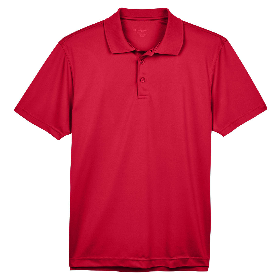 Black Polo Shirts - Harriton - Breathable Polyester