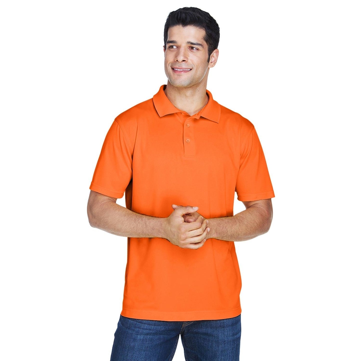 Black Polo Shirts - Harriton - Breathable Polyester