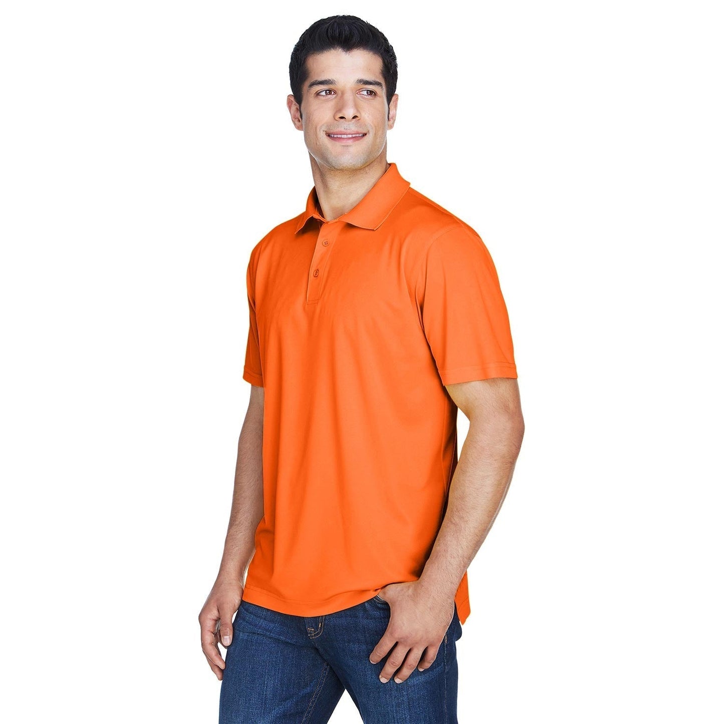Black Polo Shirts - Harriton - Breathable Polyester
