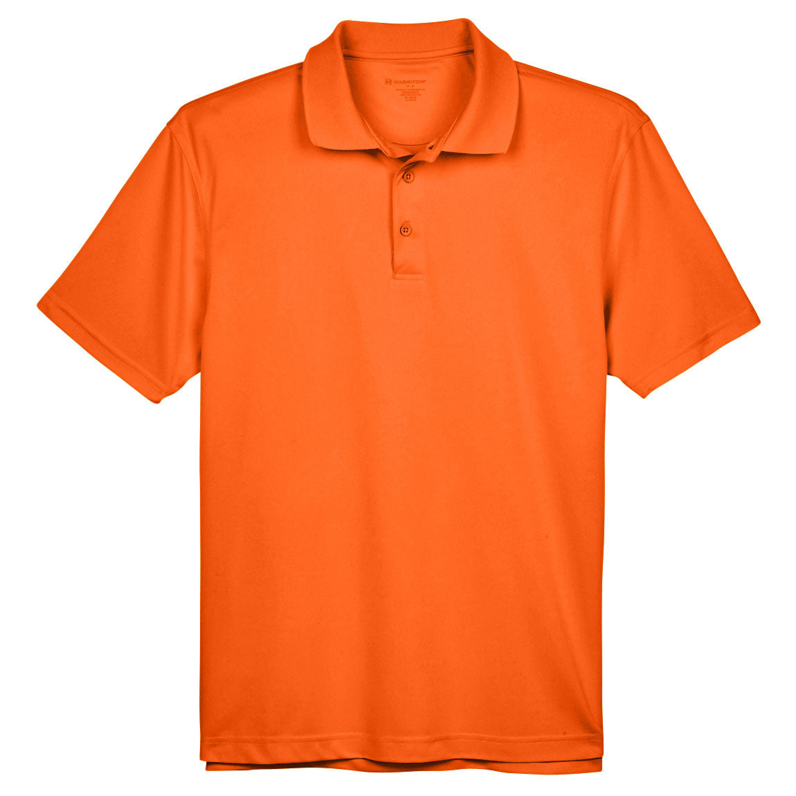 Black Polo Shirts - Harriton - Breathable Polyester