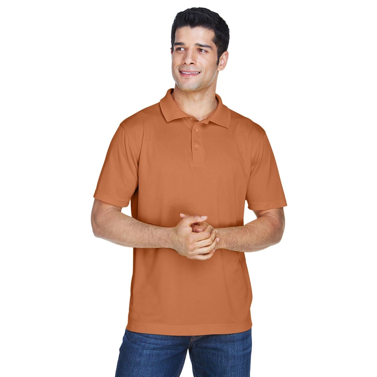 Black Polo Shirts - Harriton - Breathable Polyester