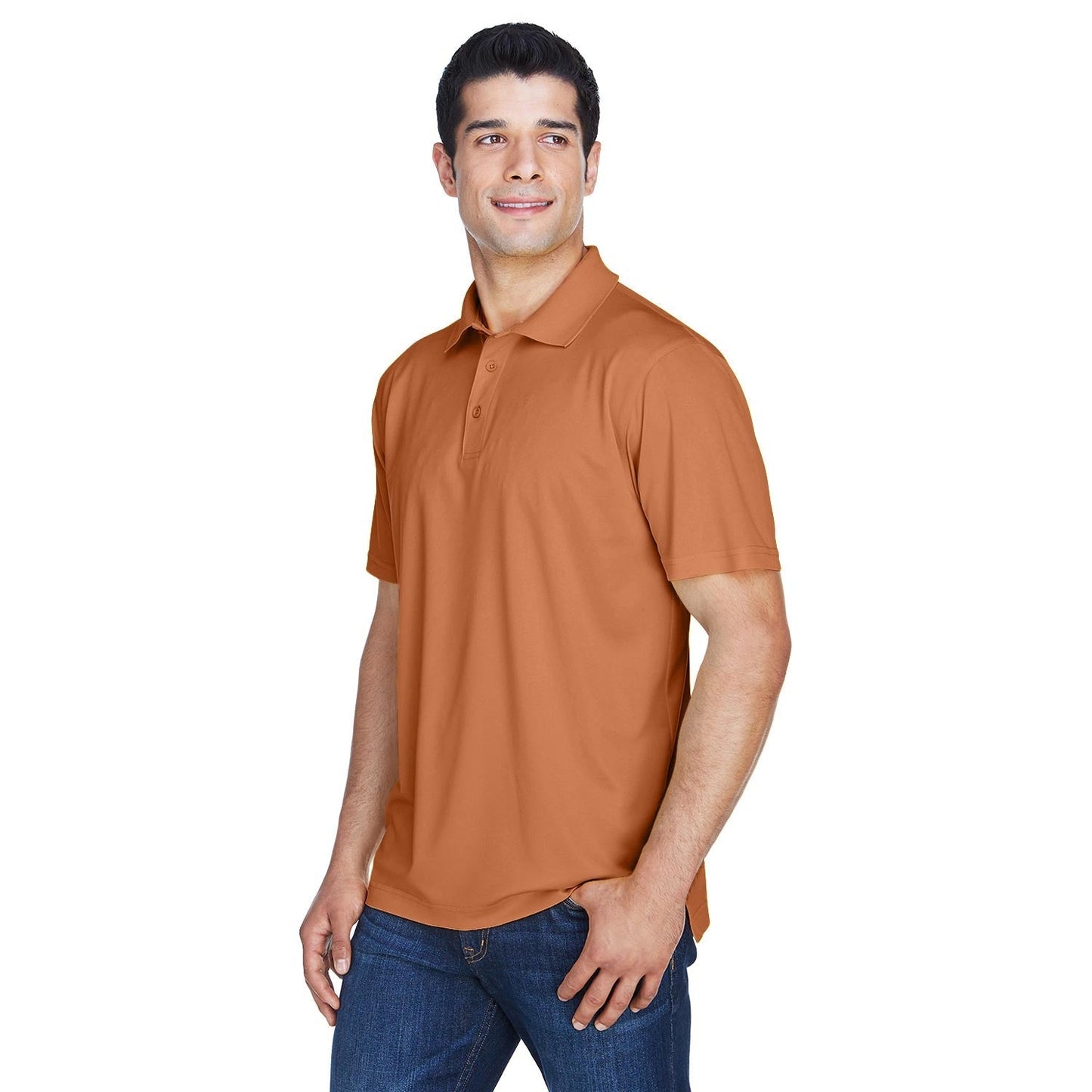 Black Polo Shirts - Harriton - Breathable Polyester