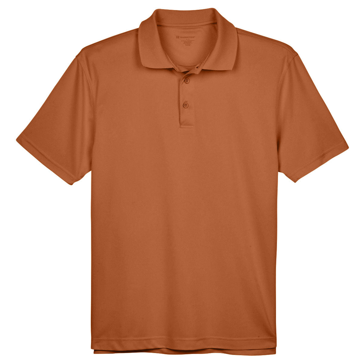 Black Polo Shirts - Harriton - Breathable Polyester