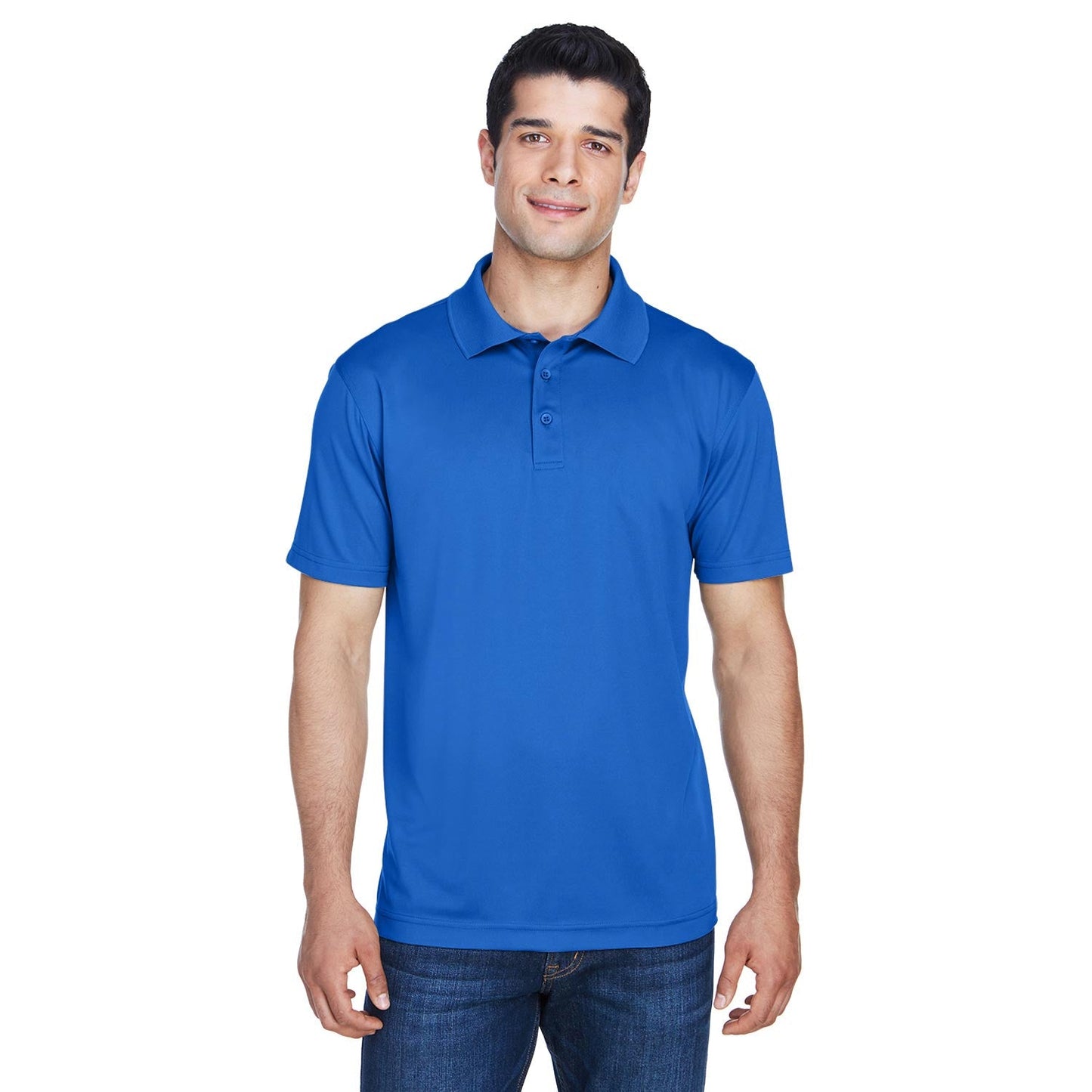 Black Polo Shirts - Harriton - Breathable Polyester