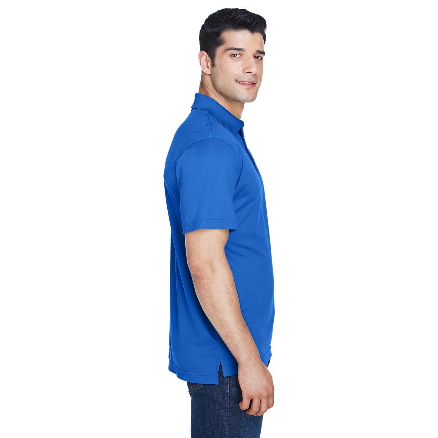 Black Polo Shirts - Harriton - Breathable Polyester