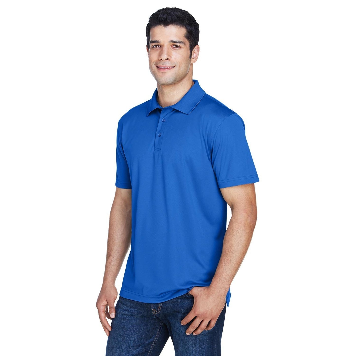 Black Polo Shirts - Harriton - Breathable Polyester